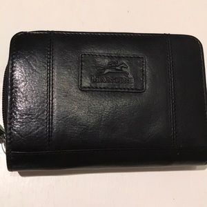 Mancini Black Leather Wallet